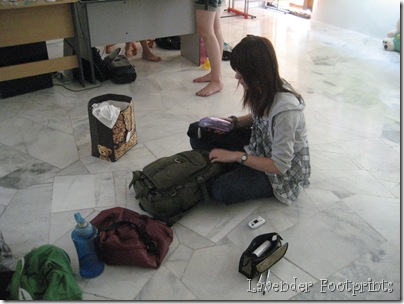packing up
